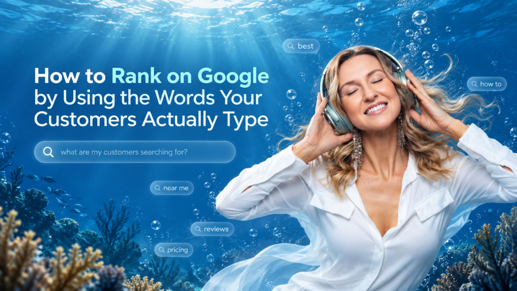 woman searching for words her cutsomers use